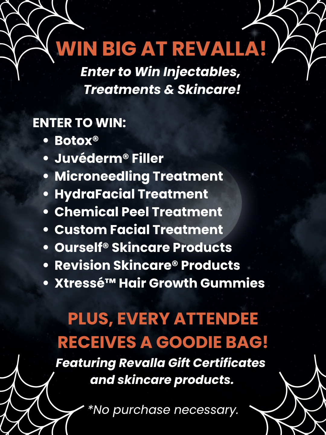 Win big at Revalla! Enter to win injectables, treatments and skincare